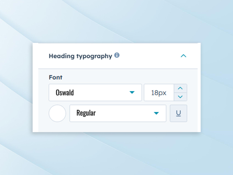 Spacing, Alignment, and Typography Controls