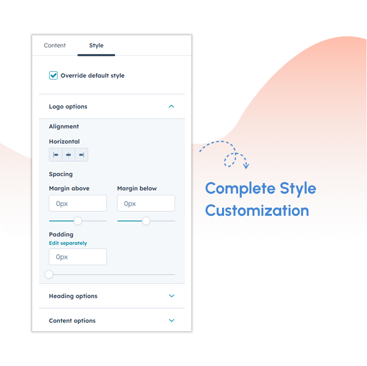 Complete Style Customization