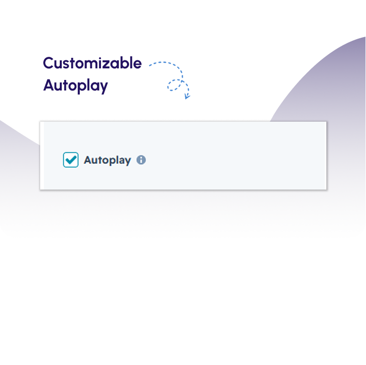 Customizable Autoplay Customizable Autoplay