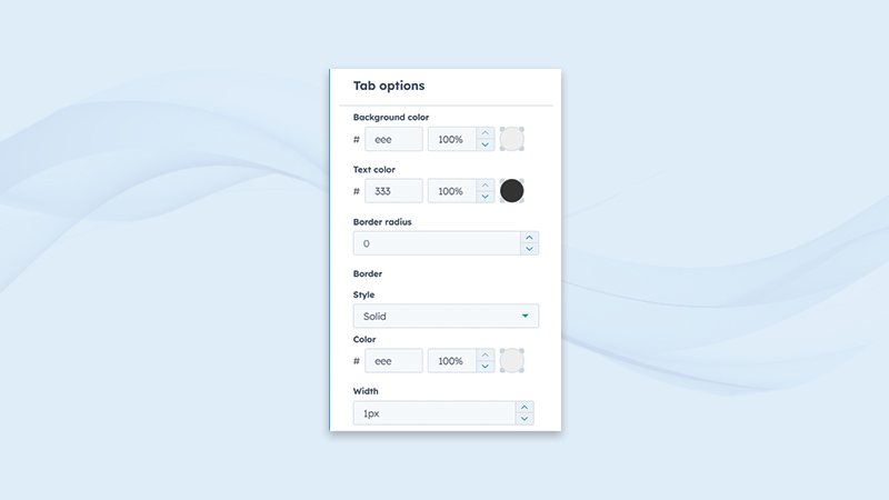 Tab-Menu-Styling-Options