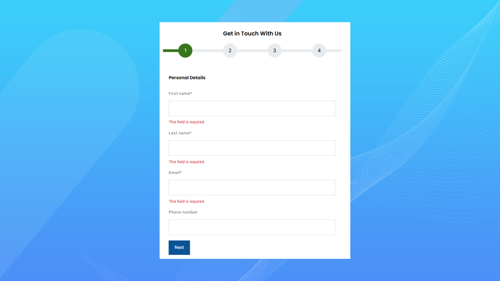 Validation Before Next Step